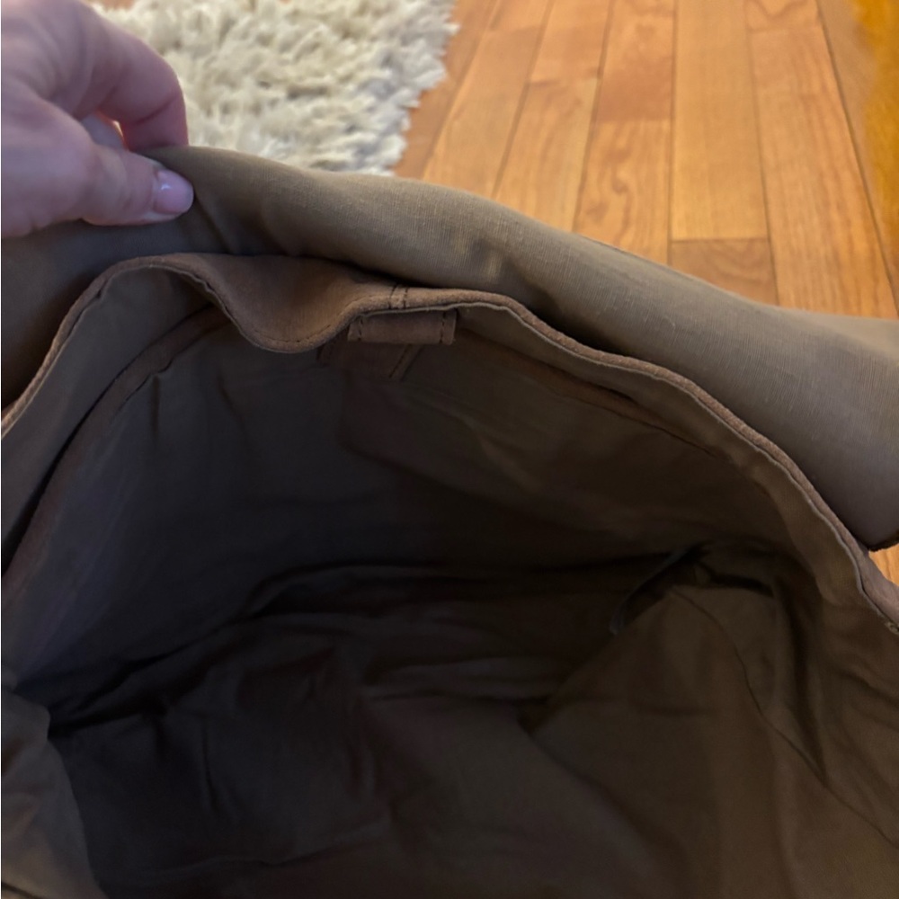 Free People Tan Suede Messenger Bag - Picture 3 of 5